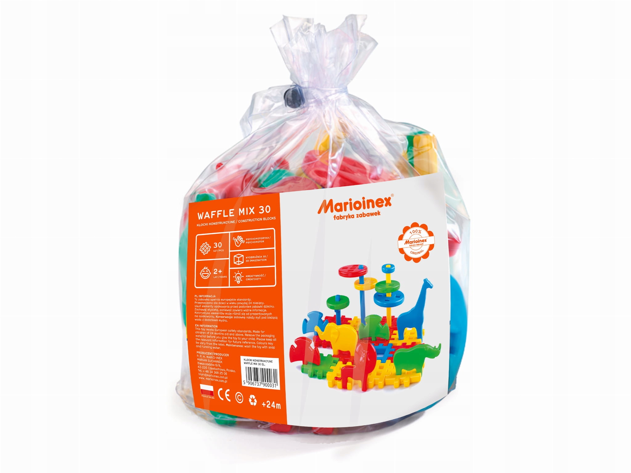 

Marioinex Klocki konstrukcyjne Waffle Mix 30