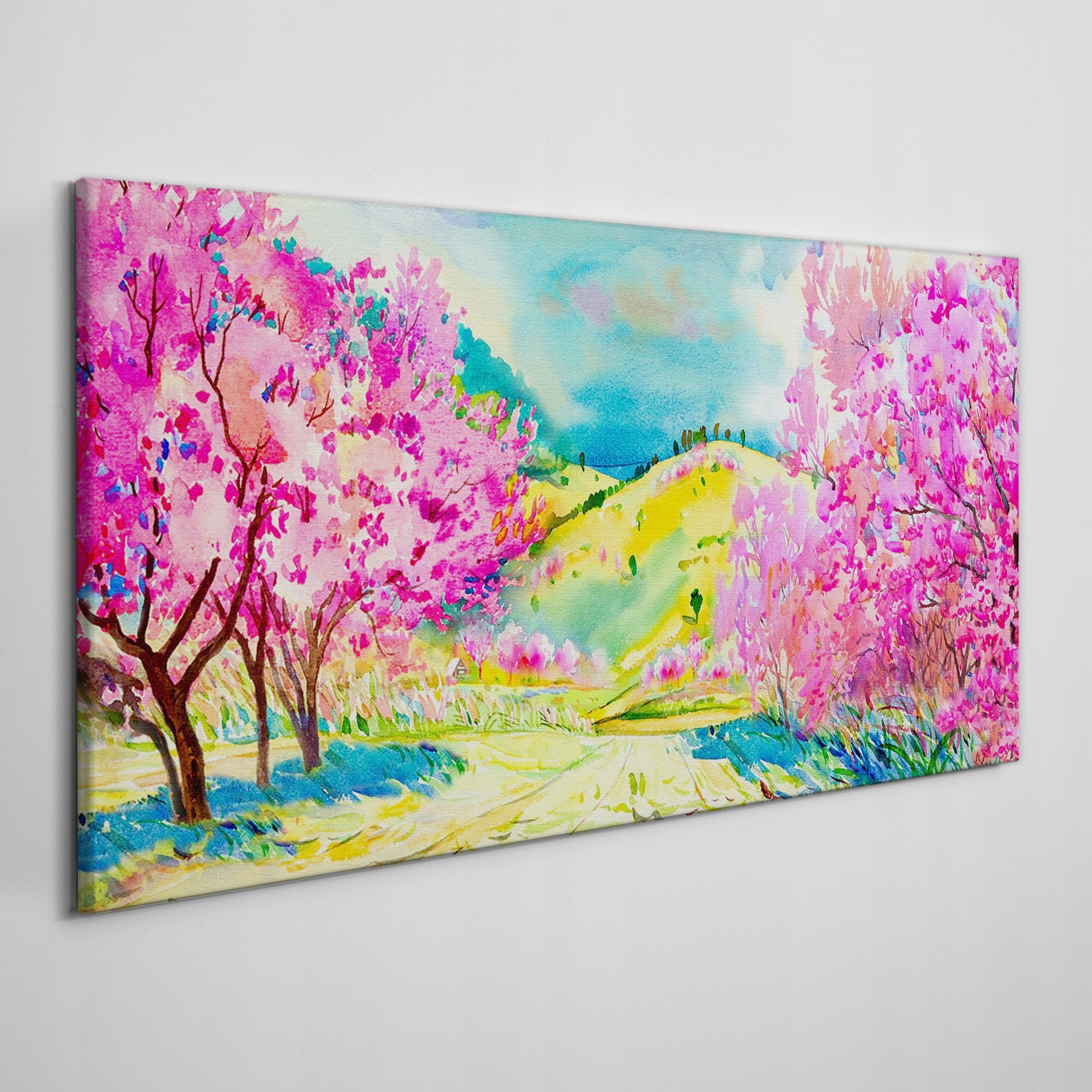 

Obraz ścienny na płótnie Drzewa wzgórza 140x70 cm