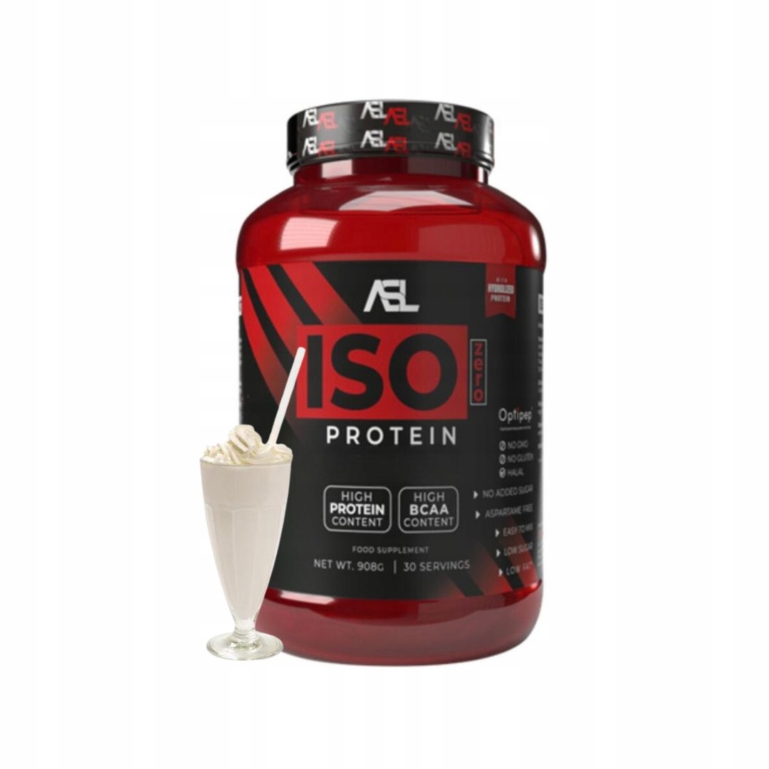 Asl All Sports Labs Iso Zero Protein 908g izolát syrovátkové bílkoviny (wpi) s příchutí milkshake