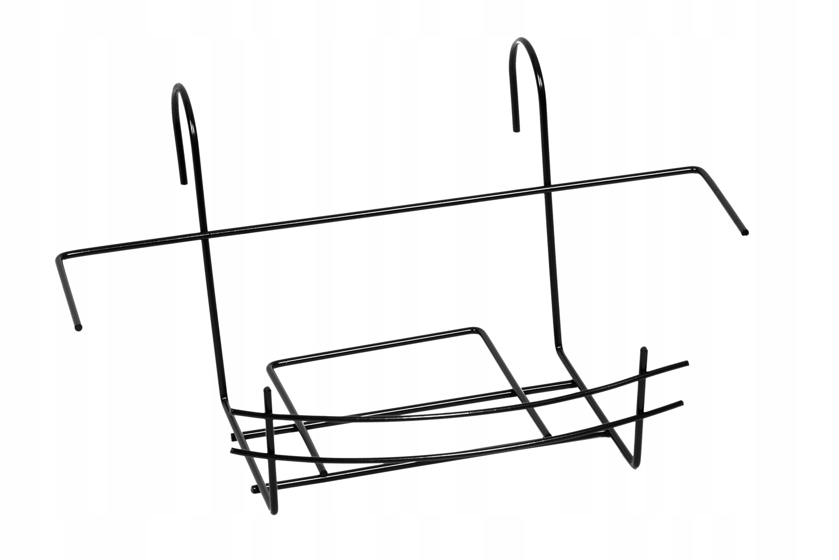 UCHWYT KOSZ NA SKRZYNKĘ METALOWY WIESZAK NA DONICZKĘ CZARNY Kod producenta Framado