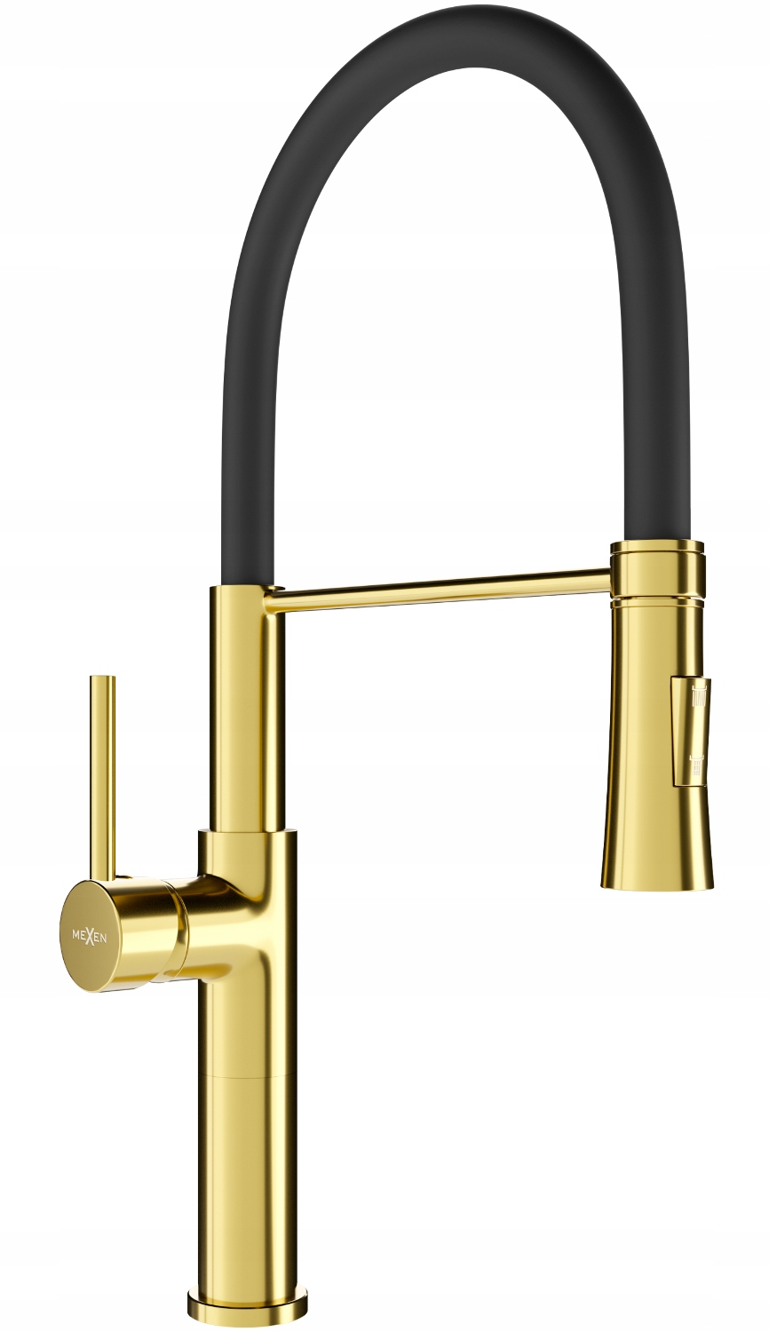 Mexen Dina kuchyňská baterie, zlatá/černá 672701-57