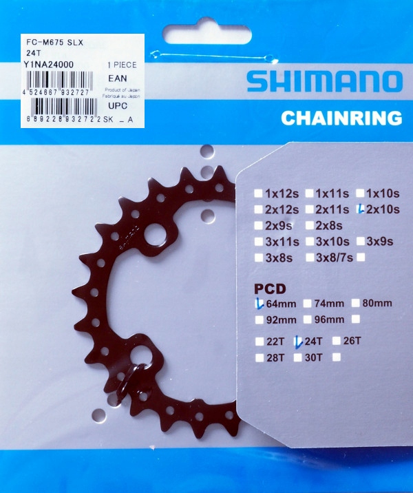 

Tarcza Shimano Slx FC-M675 M615 24T-AN zębatka 24z