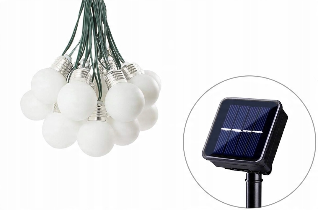 

Lampki Solarne Ozdobne Żarówki Balkon Ogród Taras