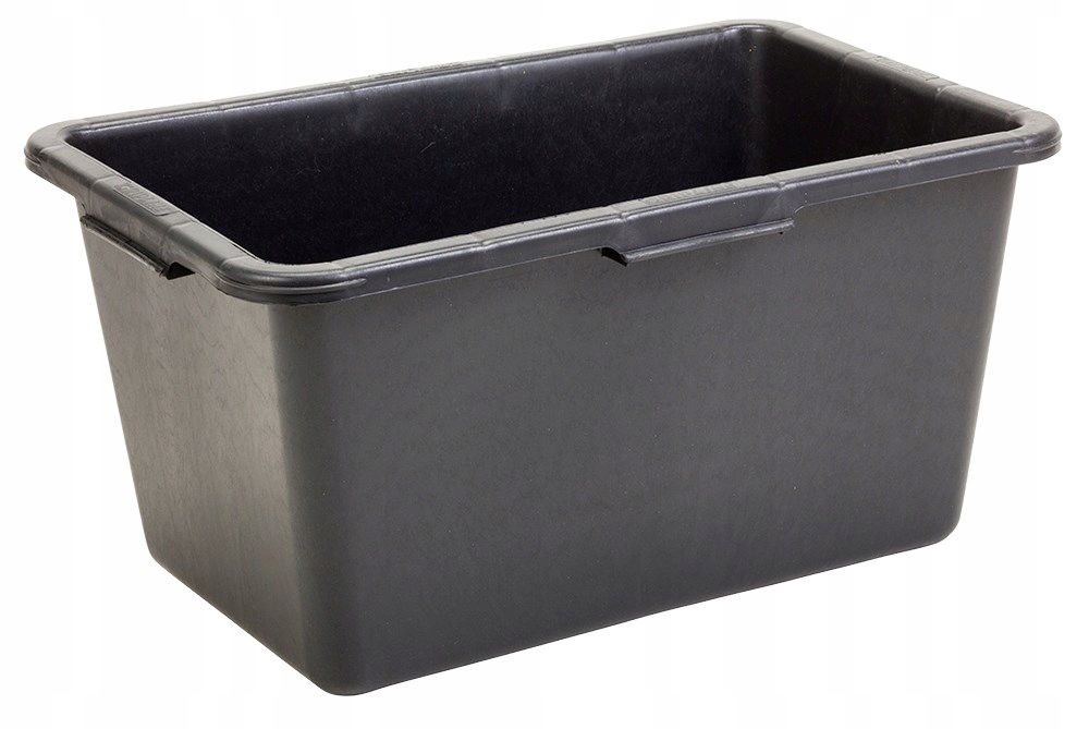 KASTRA BUDOWLANA CZARNA POJEMNIK PROSTOKĄTNY 45 L