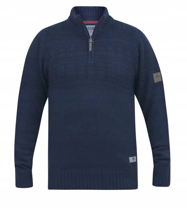 Velký pánský svetr se stojáčkem Duke D555 Velké velikosti 4XL
