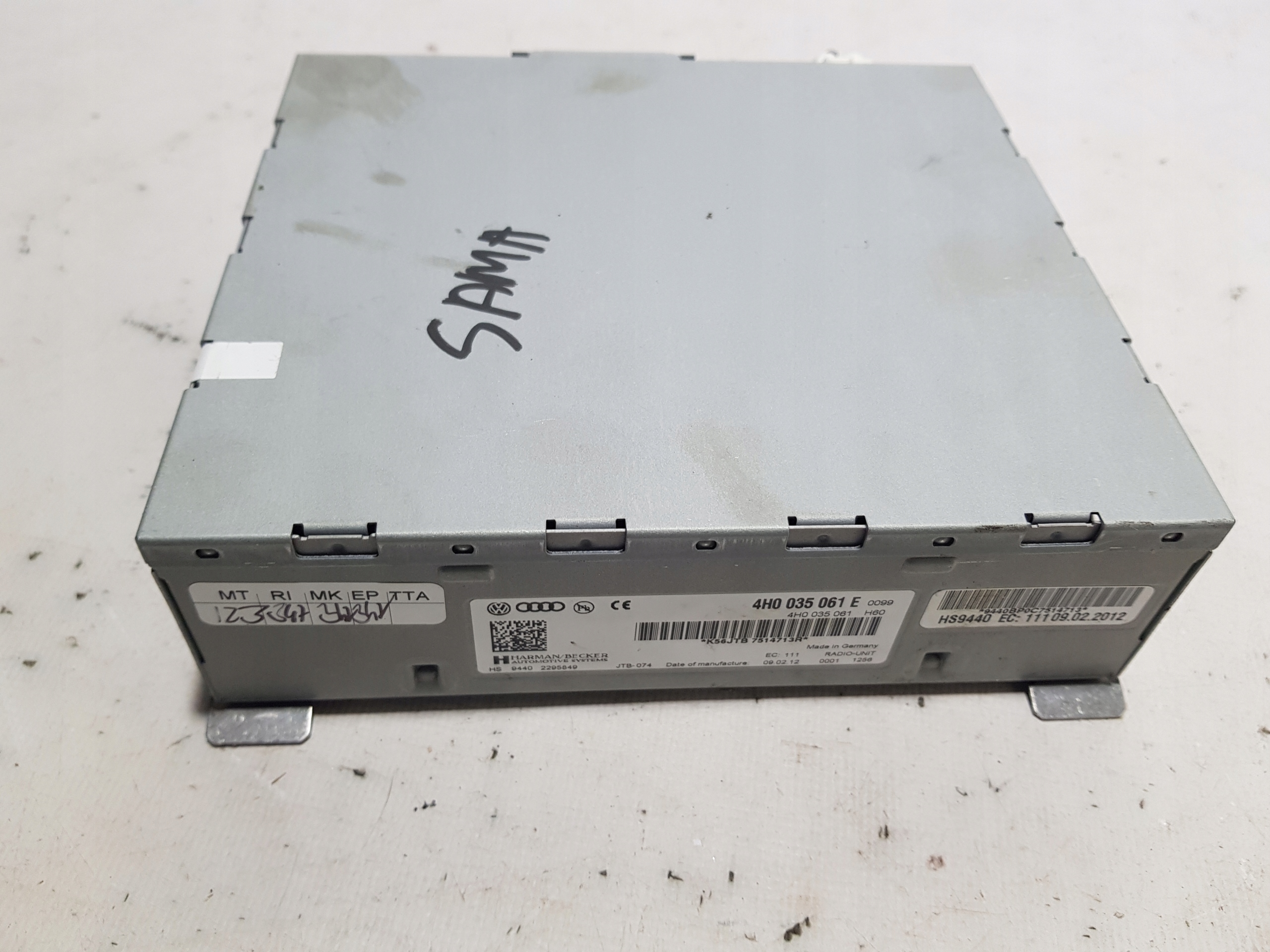 TUNER RADIA radio module control unit AUDI A8 S8 D4 4H 4H0035061E