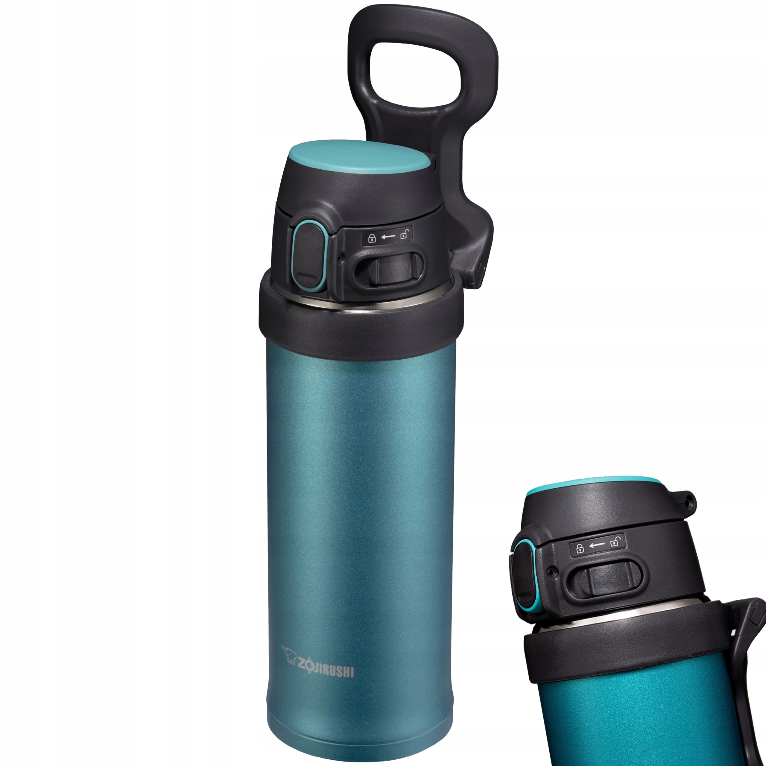 Termoska ocelový termohrnek lehký s rukojetí Zojirushi Sm-qaf 480 ml sport