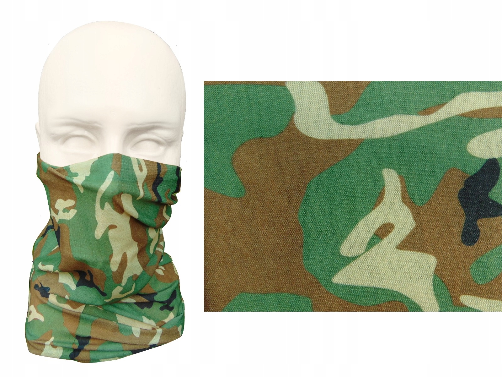 KOMIN CHUSTA TAKTYCZNA WIELOFUNKCYJNA WOODLAND