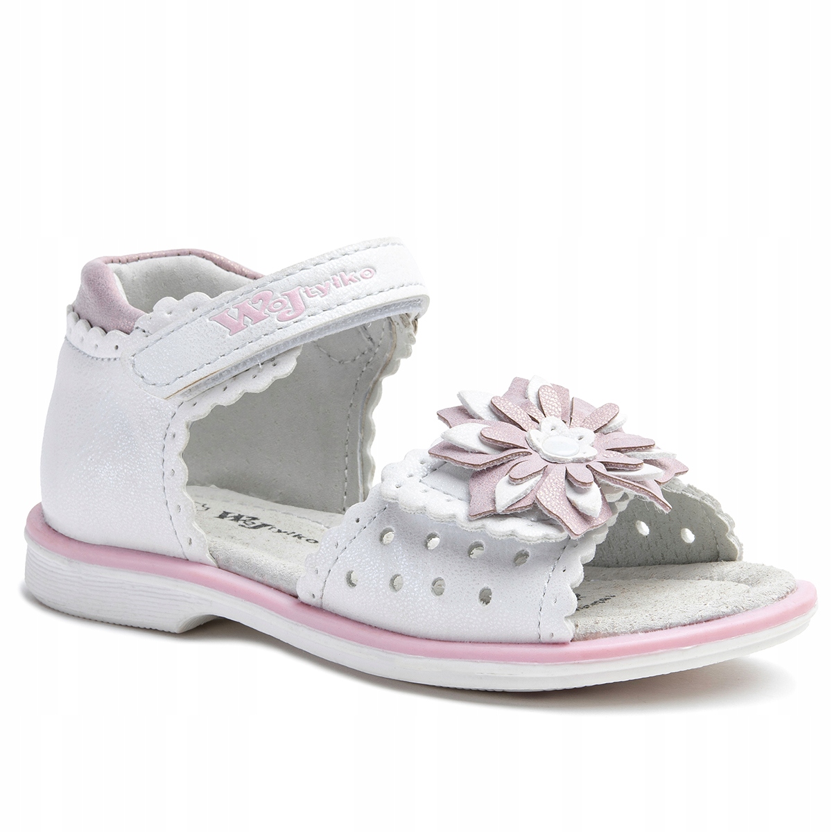 

Sandałki wkł.SKÓRA lekkie rzep wygodne Wojtyłko