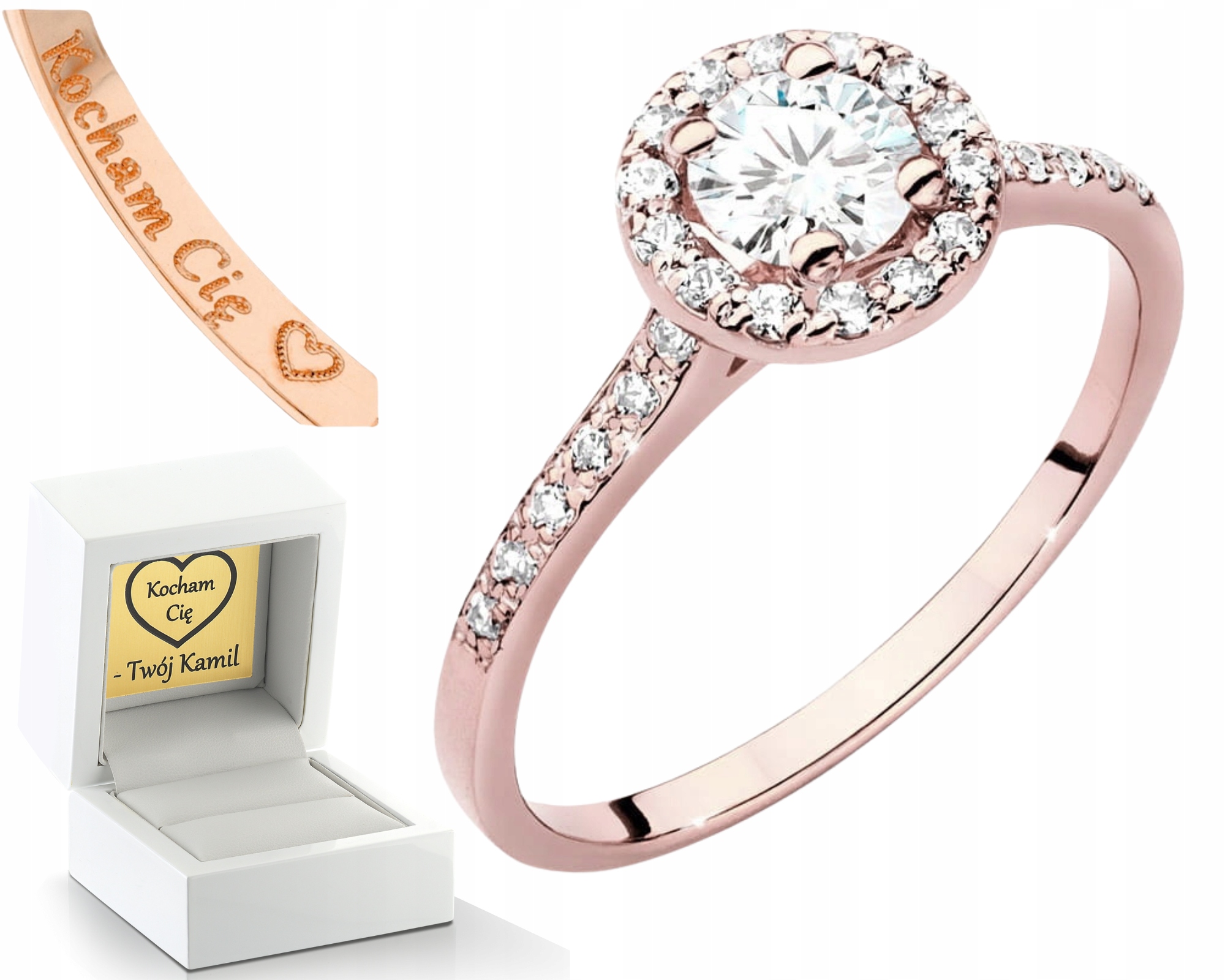 Brilianty Laboratorní Diamanty Lab Zlato Ryzost 585 Prstýnek