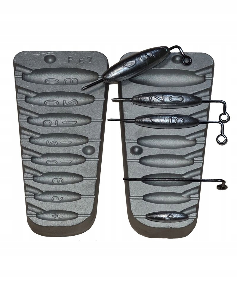 Forma do ciężarków przelotowych 4 6 8 10 12 15 20 30 g (F-62)