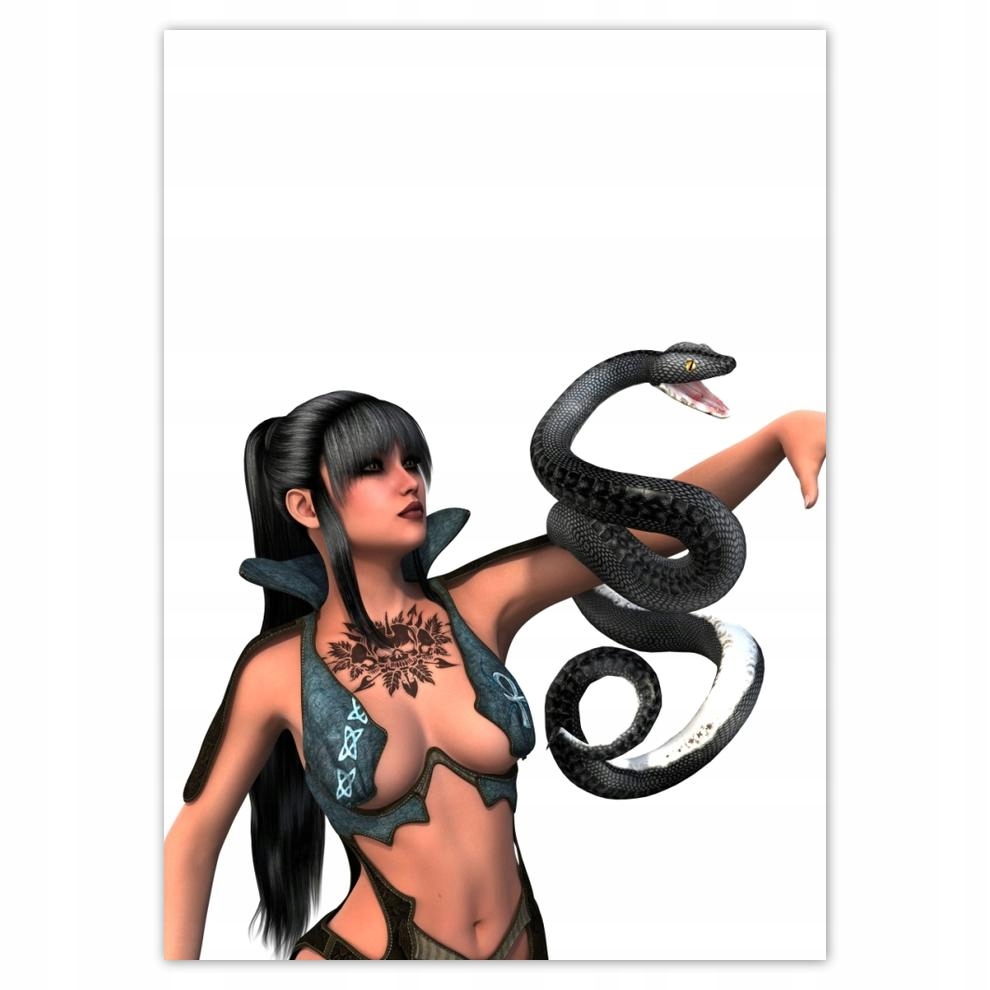 

Naklejki 50x70 Dziewczyna z wężem