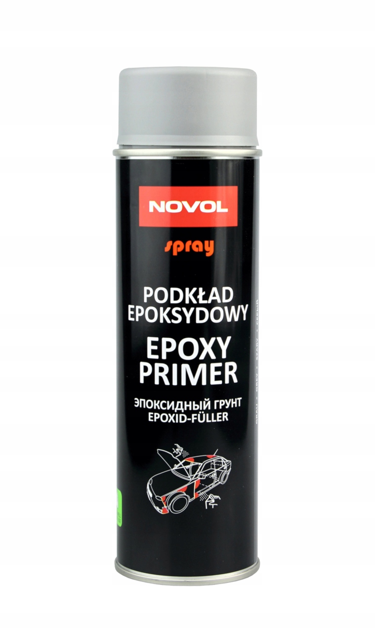 Podkład epoksydowy Novol 500 ml spray kolor szary