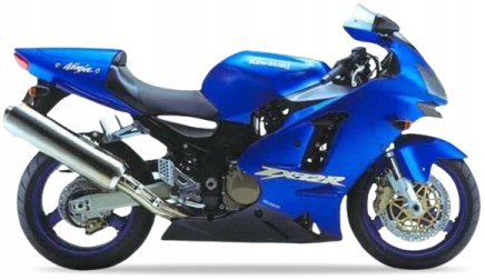 Samolepky Juula Pro Kawasaki Zx 12R 2002-2003 Modré 235