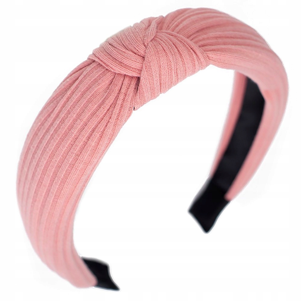 OPASKA DO WŁOSÓW różowa WĘZEŁ szeroka TURBAN