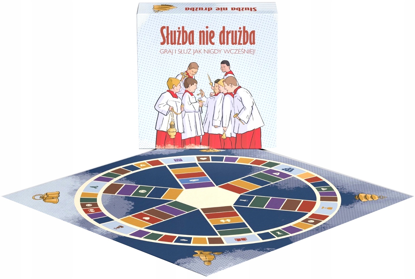 SŁUŻBA NIE DRUŻBA. RELIGIJNA GRA PLANSZOWA DLA MINISTRANTÓW, LEKTORÓW