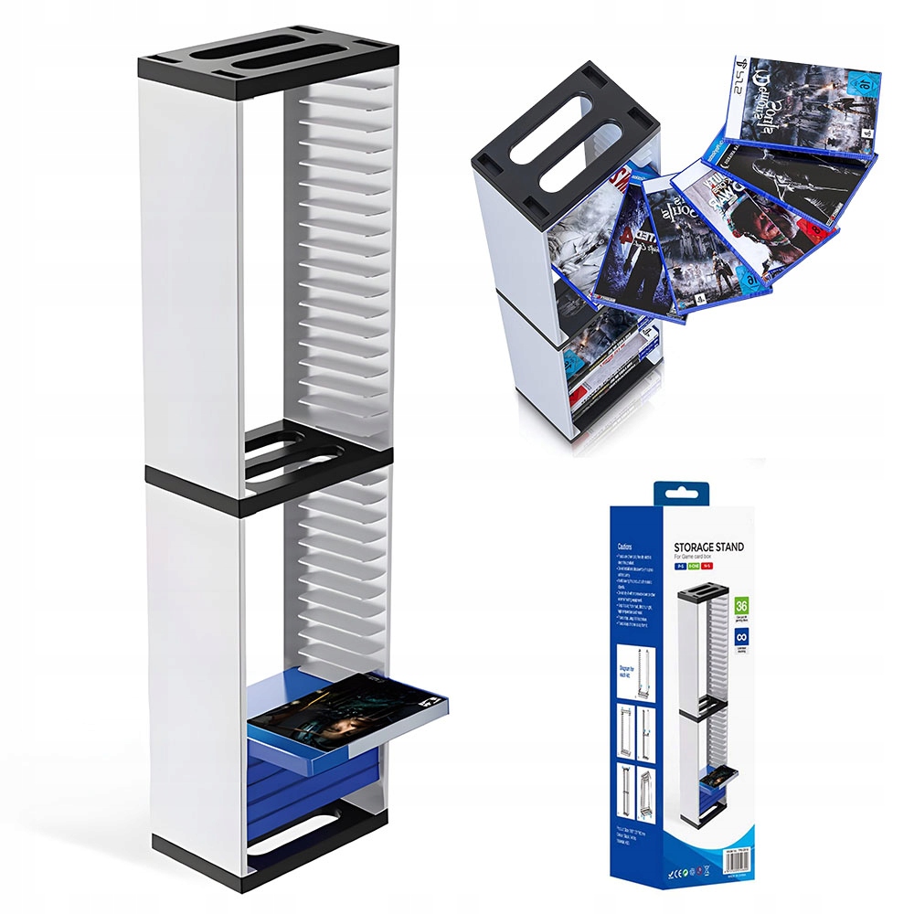 Organizer 36 gier stojak do PS5 Slim podstawka kompatybilny Xbox