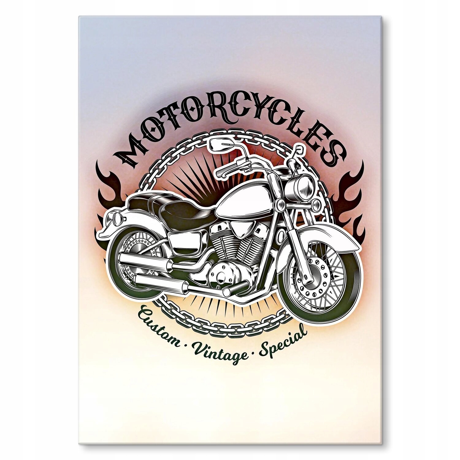 Kovový plakát s vintage motorkami Dárek 42 x 59 cm