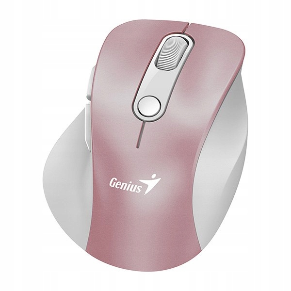 Mysz bezprzewodowa Genius Ergo 9000S Pro, różowa, optyczna, 2400DPI