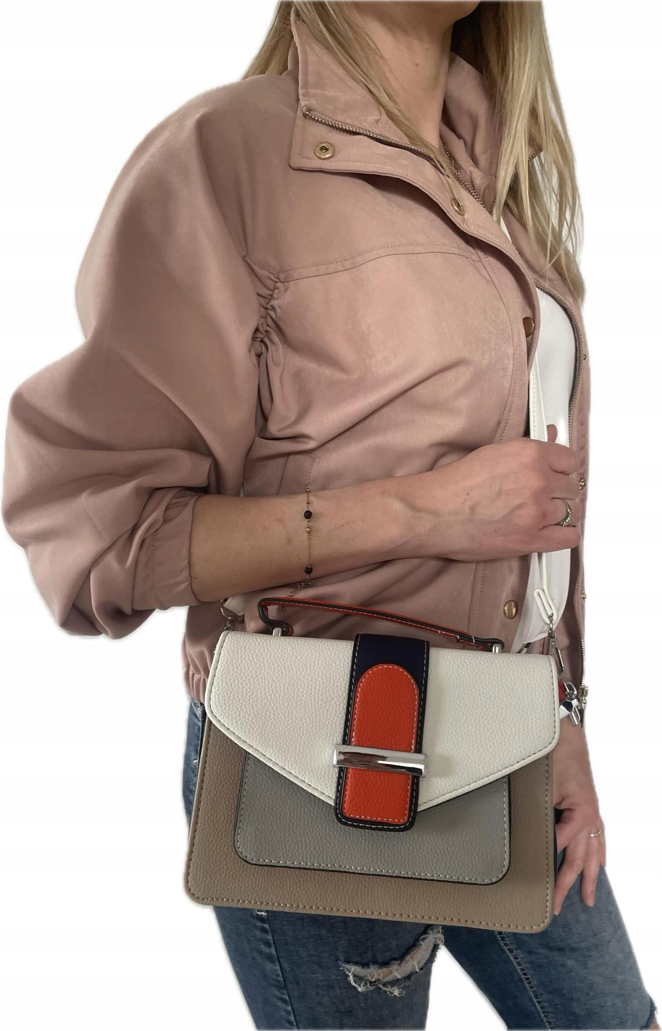 Extra TOREBKA LISTONOSZKA TECZKA KOLOROWA Kolor okuć srebrny