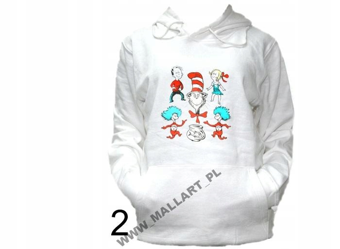 

Bluza Kaptur Dr. Seuss Kot Kapelusz Wzory