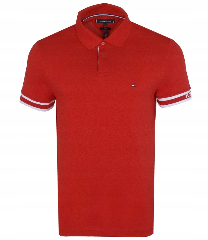 Tommy Hilfiger pánské polo, Slim, červené, L