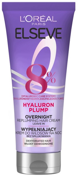 L'Oreal Paris Elseve Hyaluron Plump Krém na noc pro vlasy 200 Ml