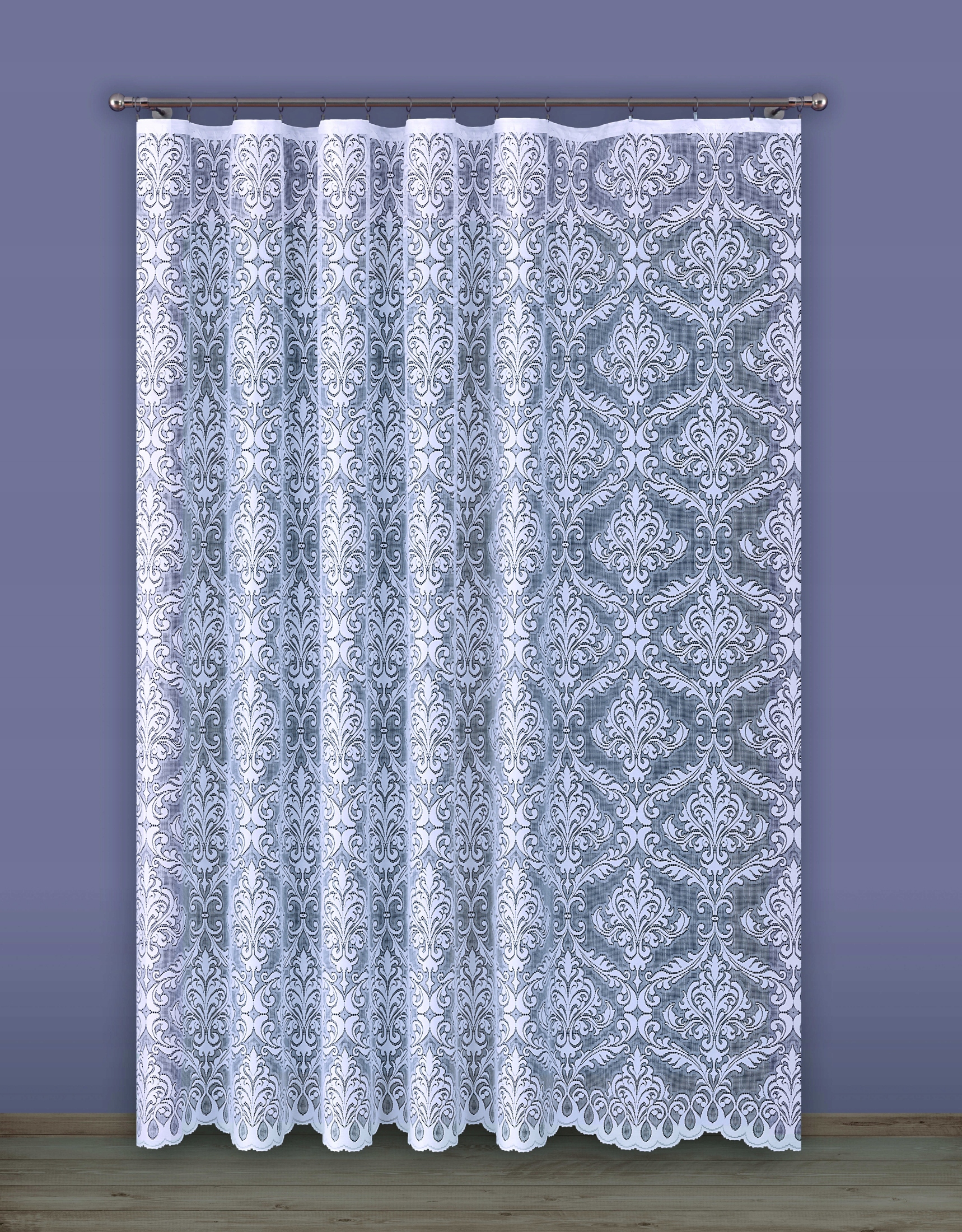 34260 Elegantná Hotová Záclona S Páskou 200x280