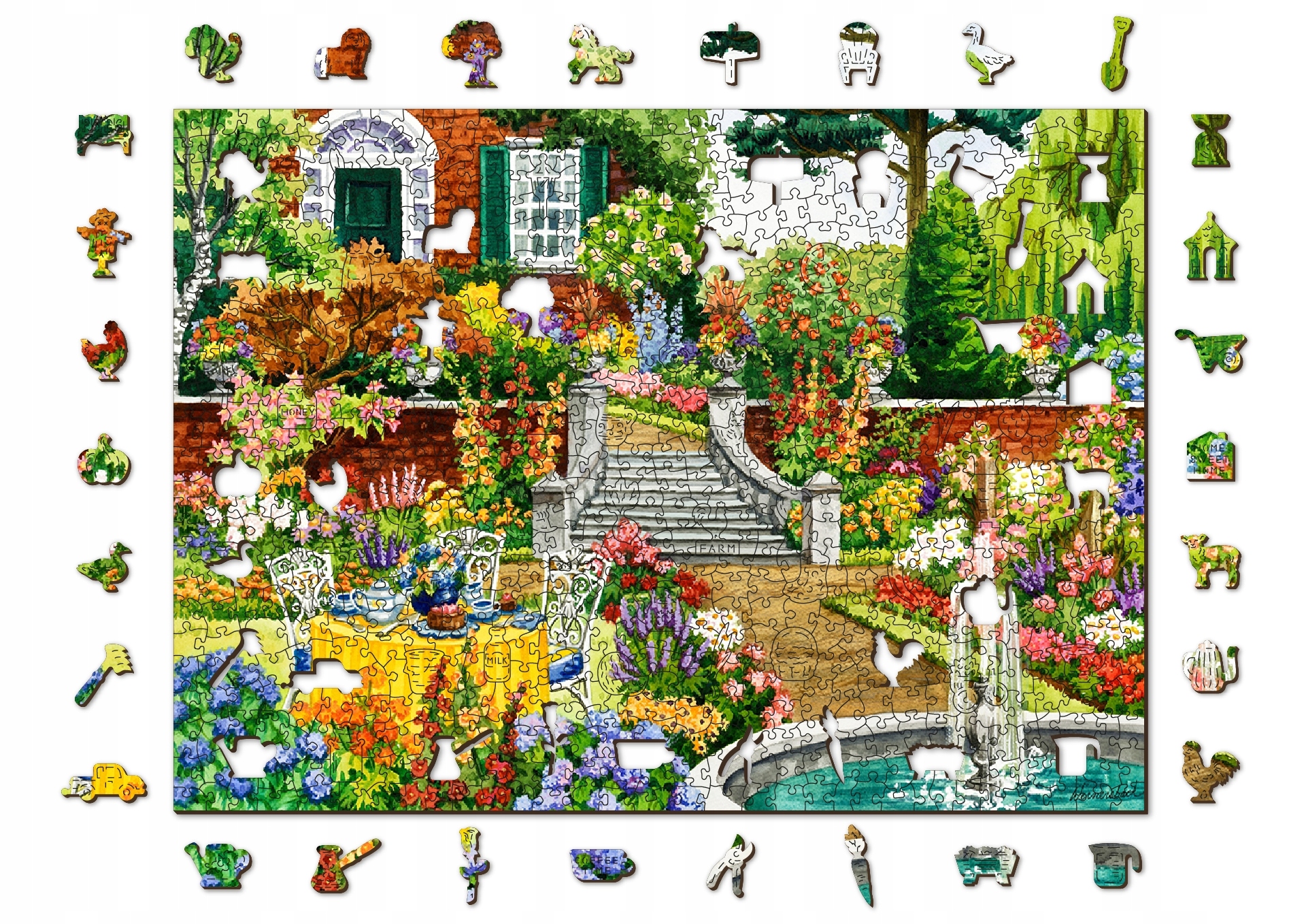 

Puzzle Drewniane 750 elementów Herbatka w Ogrodzie