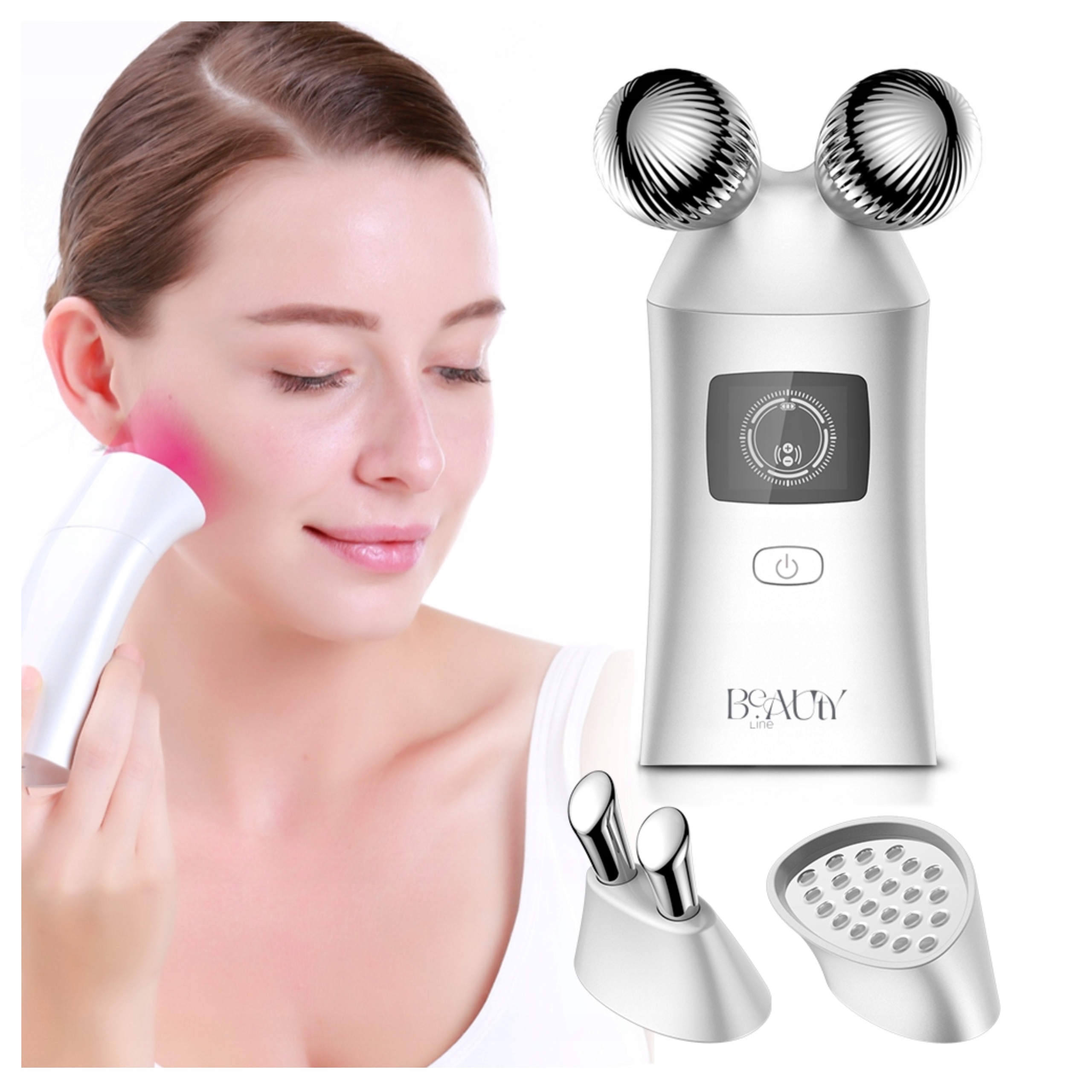 Mezoterapia Bezigłowa twarzy Ems Lifting 3w1 urządzenie BeautyLine Tech-med