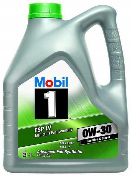 MOBIL 1 ESP LV 0W30 ACEA C2 A5/B5 API SL/SN 4L Rodzaj syntetyczne
