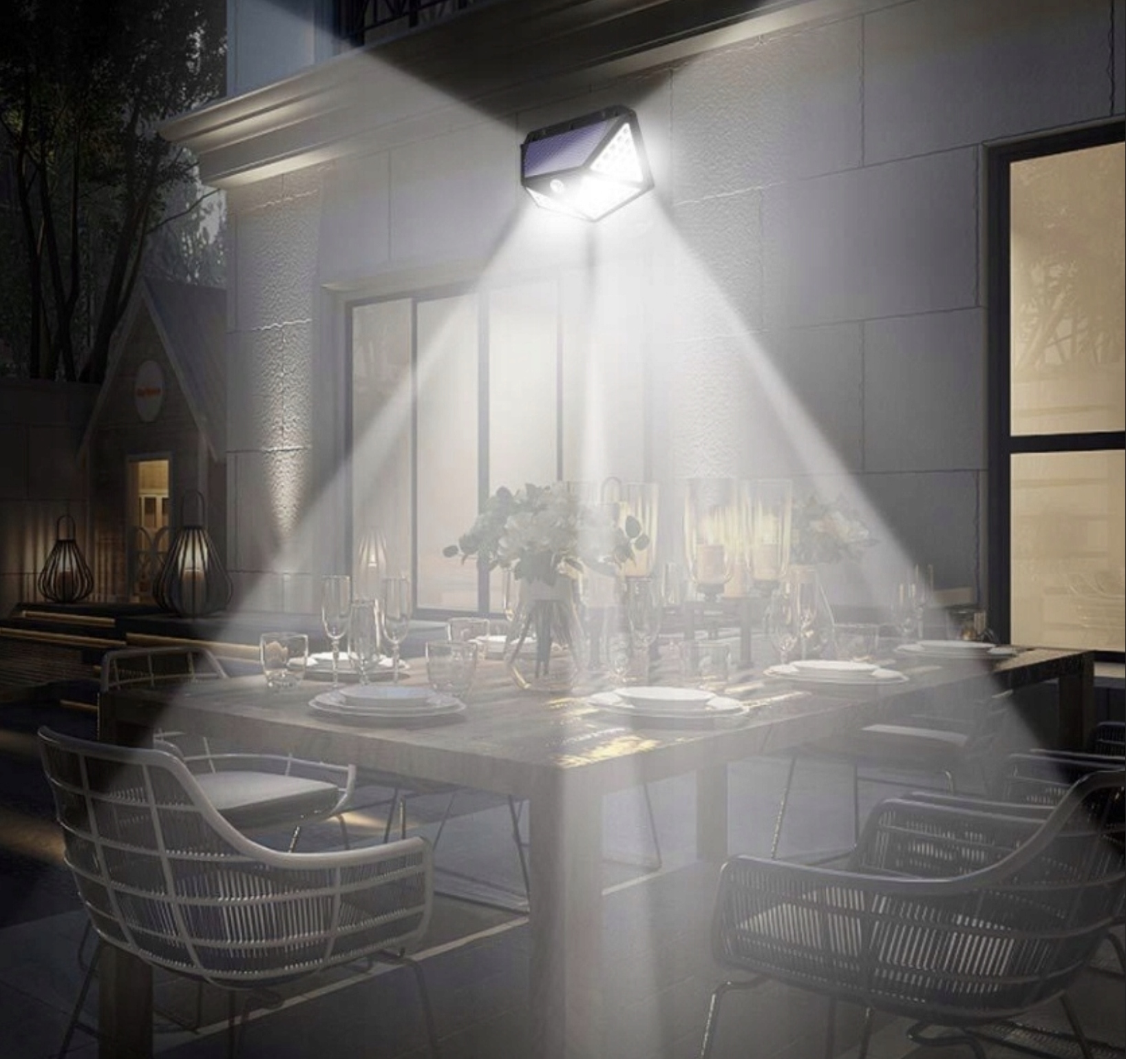 LAMPA SOLARNA LED 100 ULICZNA OGRODOWA ELEWACYJNA CZUJNIK RUCHU ZMIERZCHU EAN (GTIN) 5905908340041