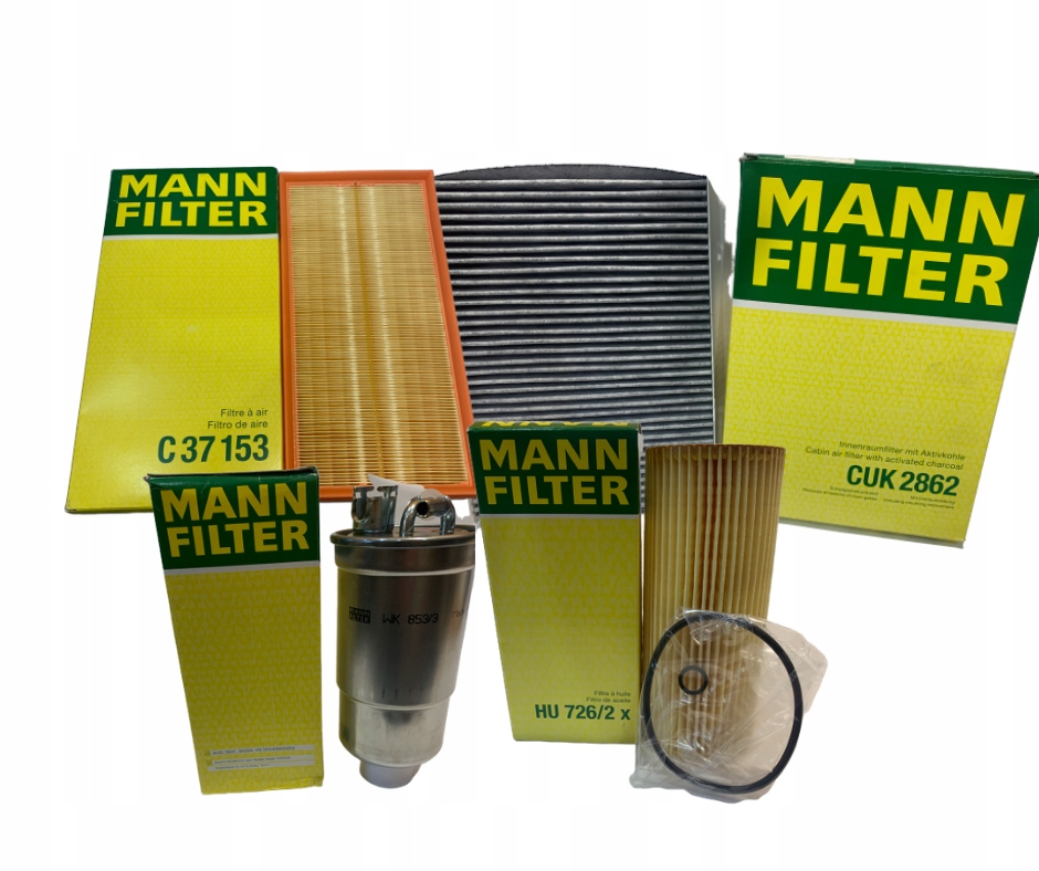 Sada 4 Filtrů Mann Vw Golf 4 IV Bora Škoda Octavia A Audi A3 8L 1.9 Tdi