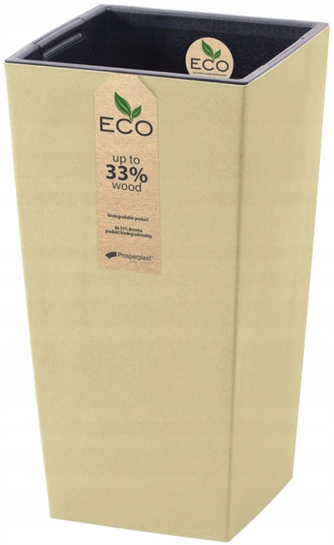 

Doniczka Osłonka Na Kwiaty Urbi Square Eco Kremowa