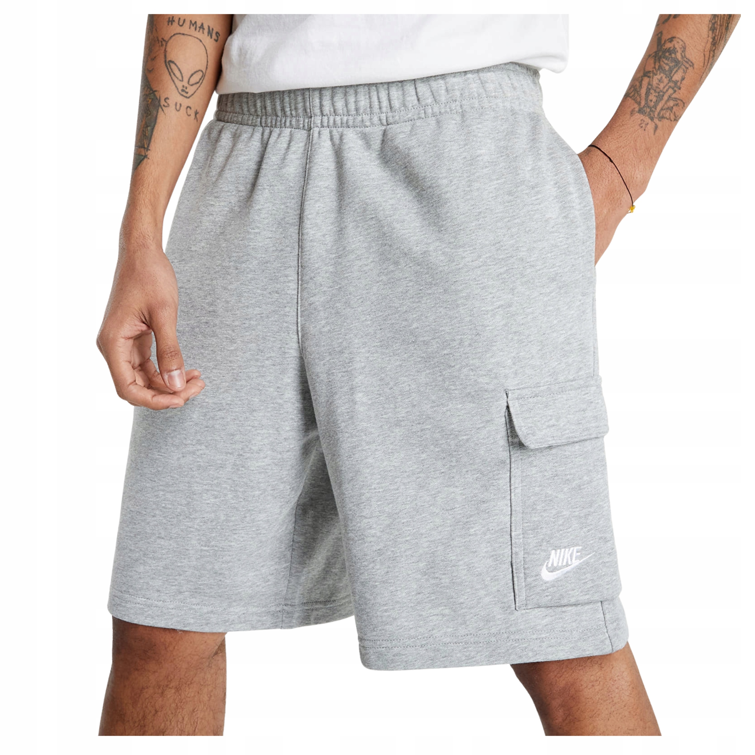 Krátké kraťasy Nike cargo Pánské Bavlněné šedé DD7014 063 vel. M