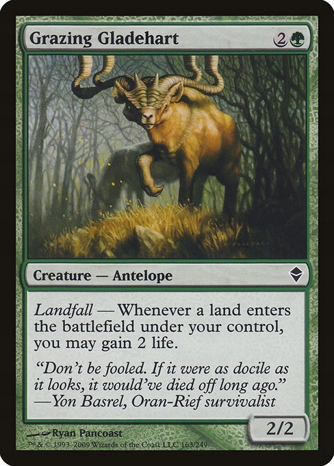 Grazing Gladehart Zendikar