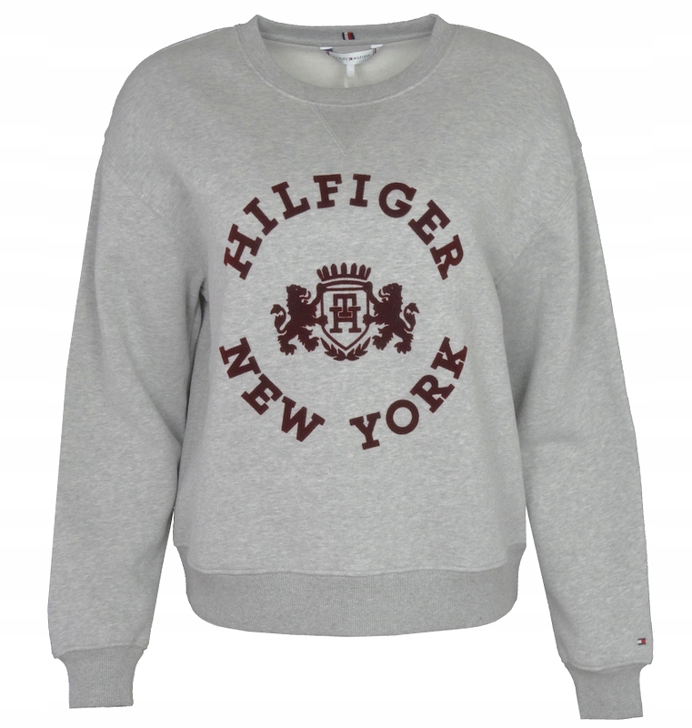 Tommy Hilfiger dámská mikina, oversize střih, šedý melír, XL