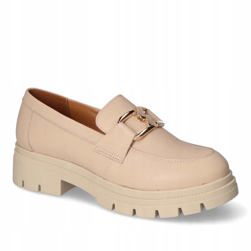 Mokasíny Contes 636 Béžová lico 37