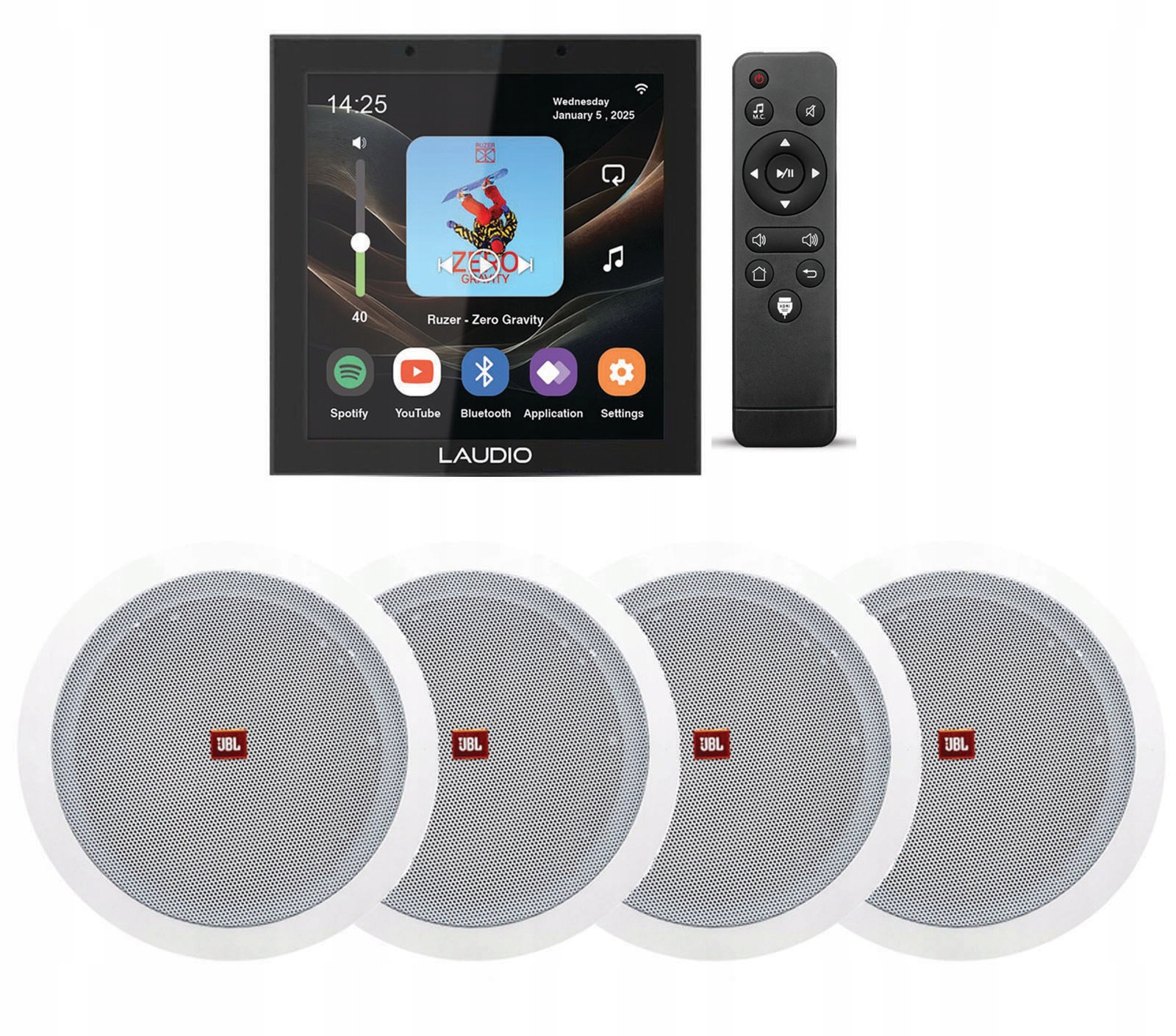 Laudio W40WIFI Internetové Podomietkové Rádio S Bt Usb Jbl 4X 40W