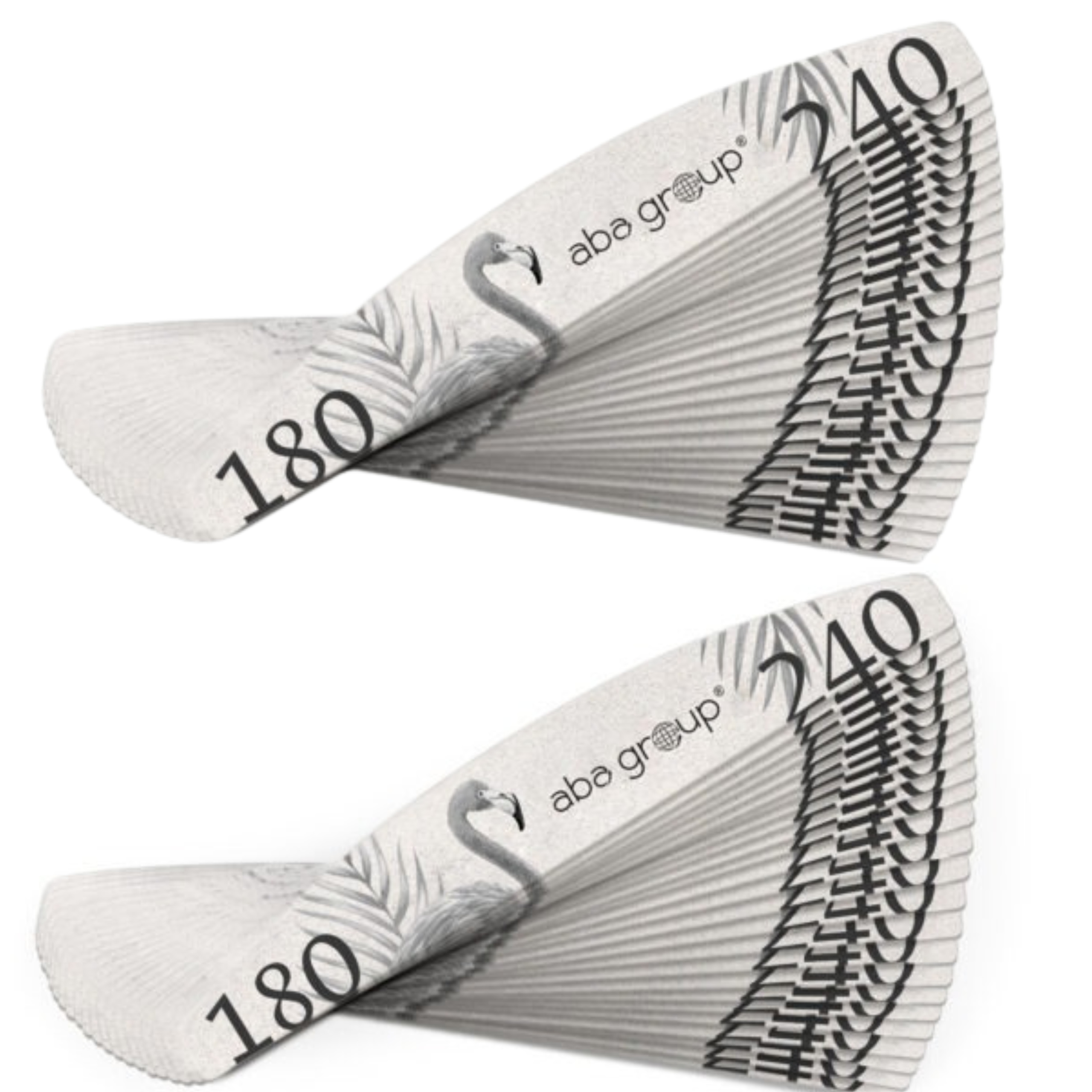 50X PILNIK DO PAZNOKCI ŁÓDKA 180/240 ABA GROUP