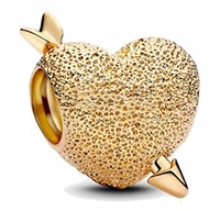 Stříbrný pozlacený přívěsek Ag 925 srdce IM0450425CHG