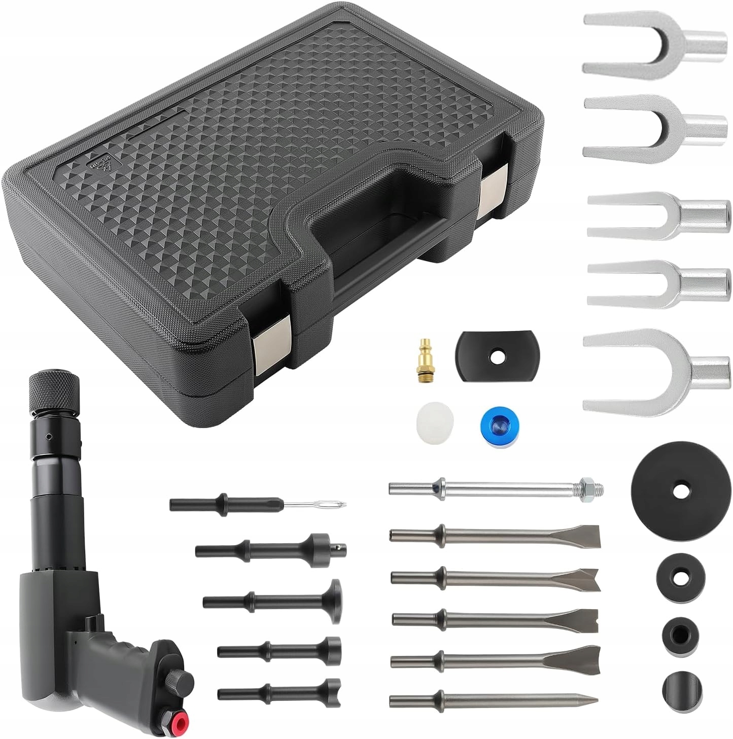 Pneumatické kladivo Úderové Sada 26 Elementov Hroty Dláta pre kĺby