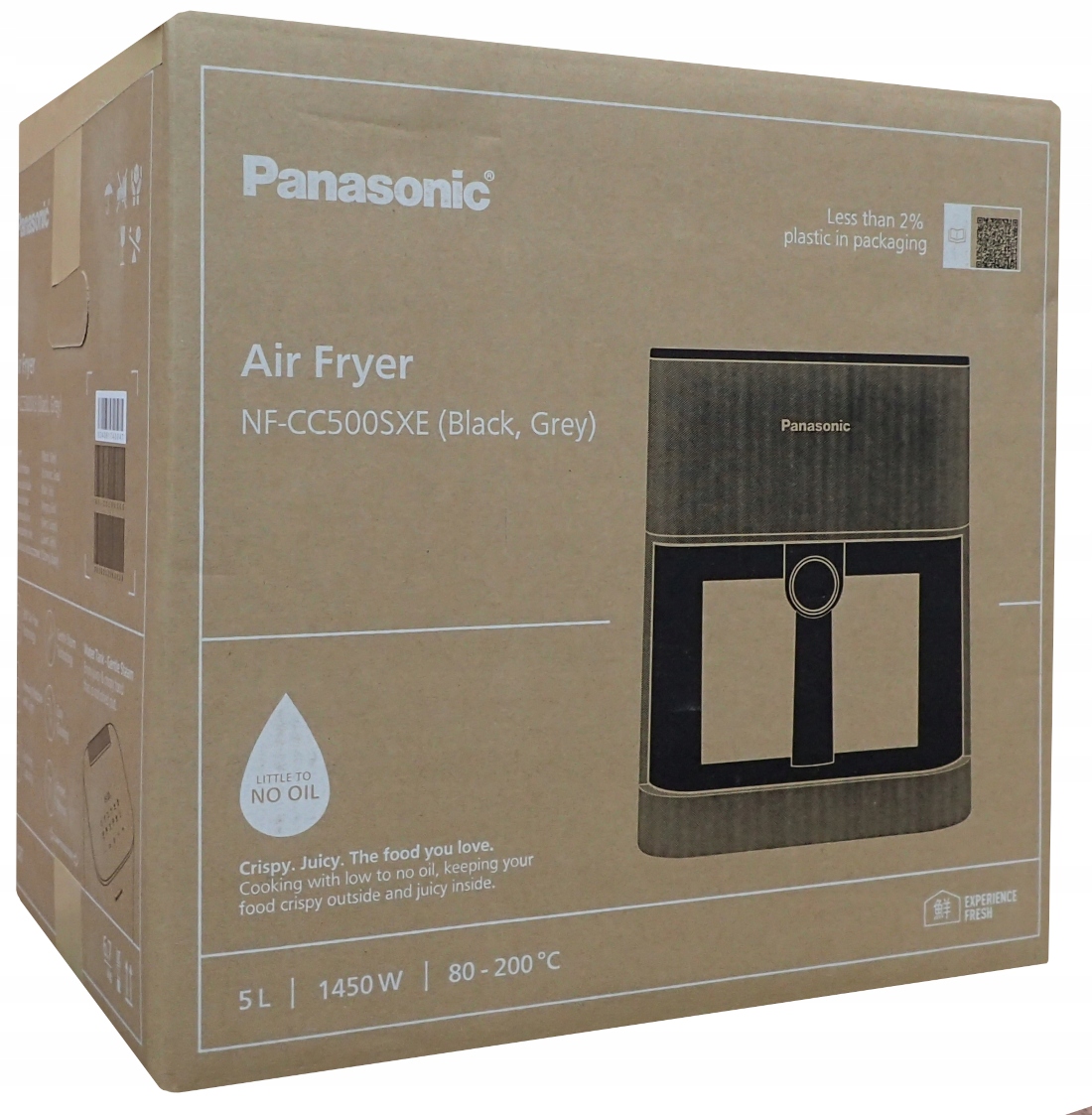 Fritéza bez tuku AirFryer Panasonic NF-CC500SXE 1450W