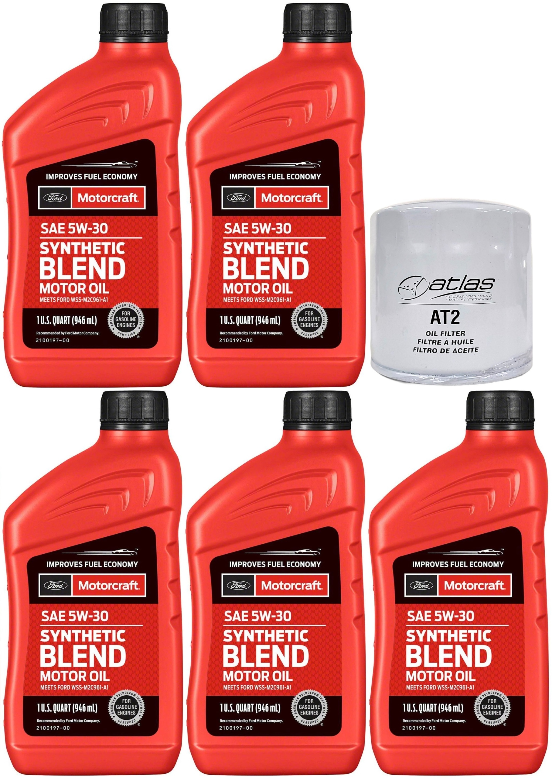 MOTORCRAFT 5W30 5L + FILTR MUSTANG 4,0 2005-2010