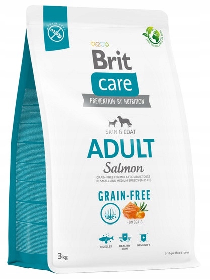 Levně Brit Care Grain Free Adult Small & Medium Salmon 3 kg