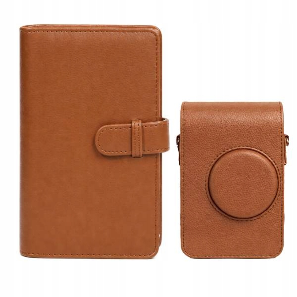 Zestaw Akcesoriów do Fujifilm Instax Mini Evo, Album, Etui, Brązowy