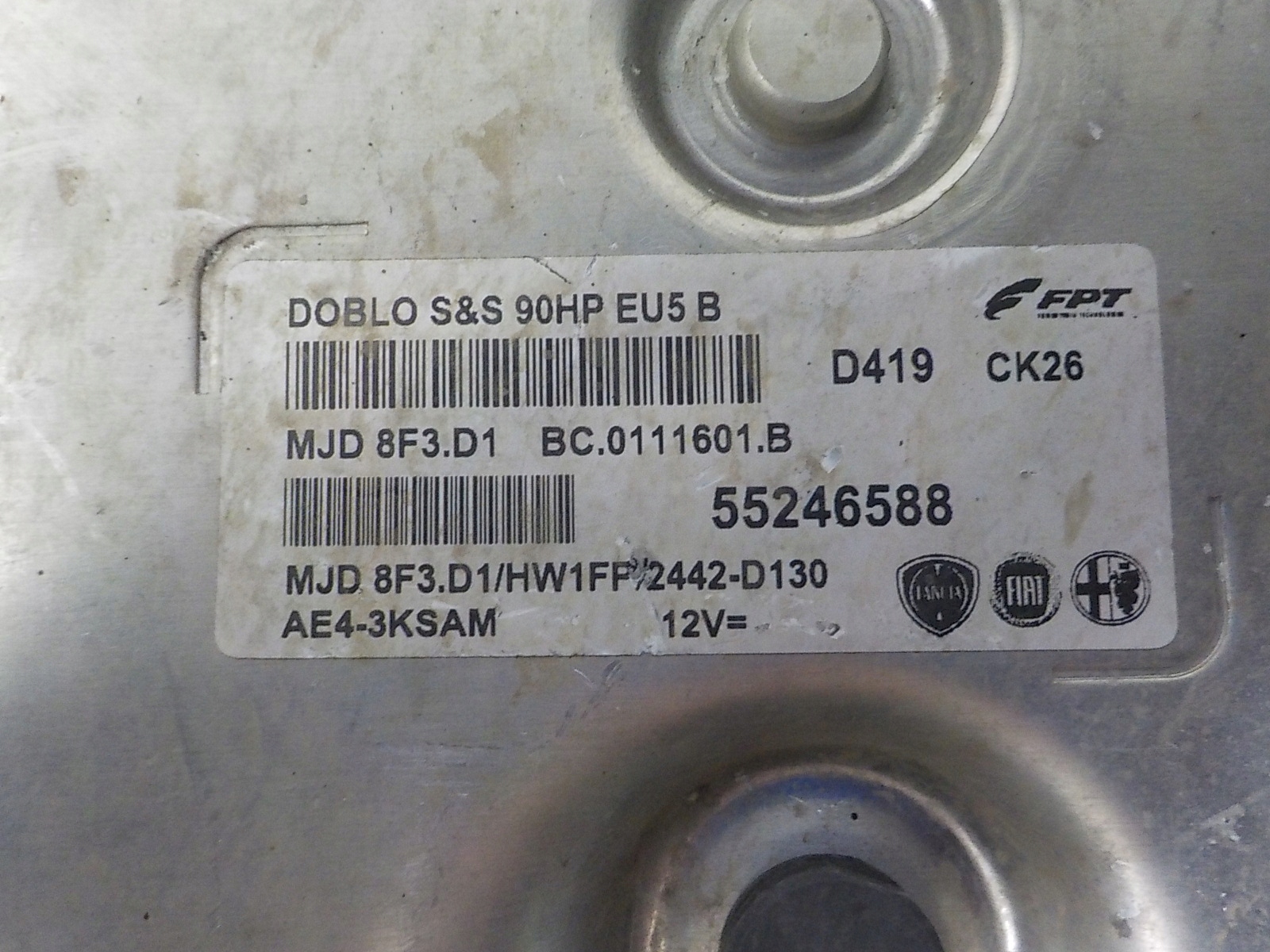 FIAT Computer Bedienteil 55246588 MJD8F3.D1