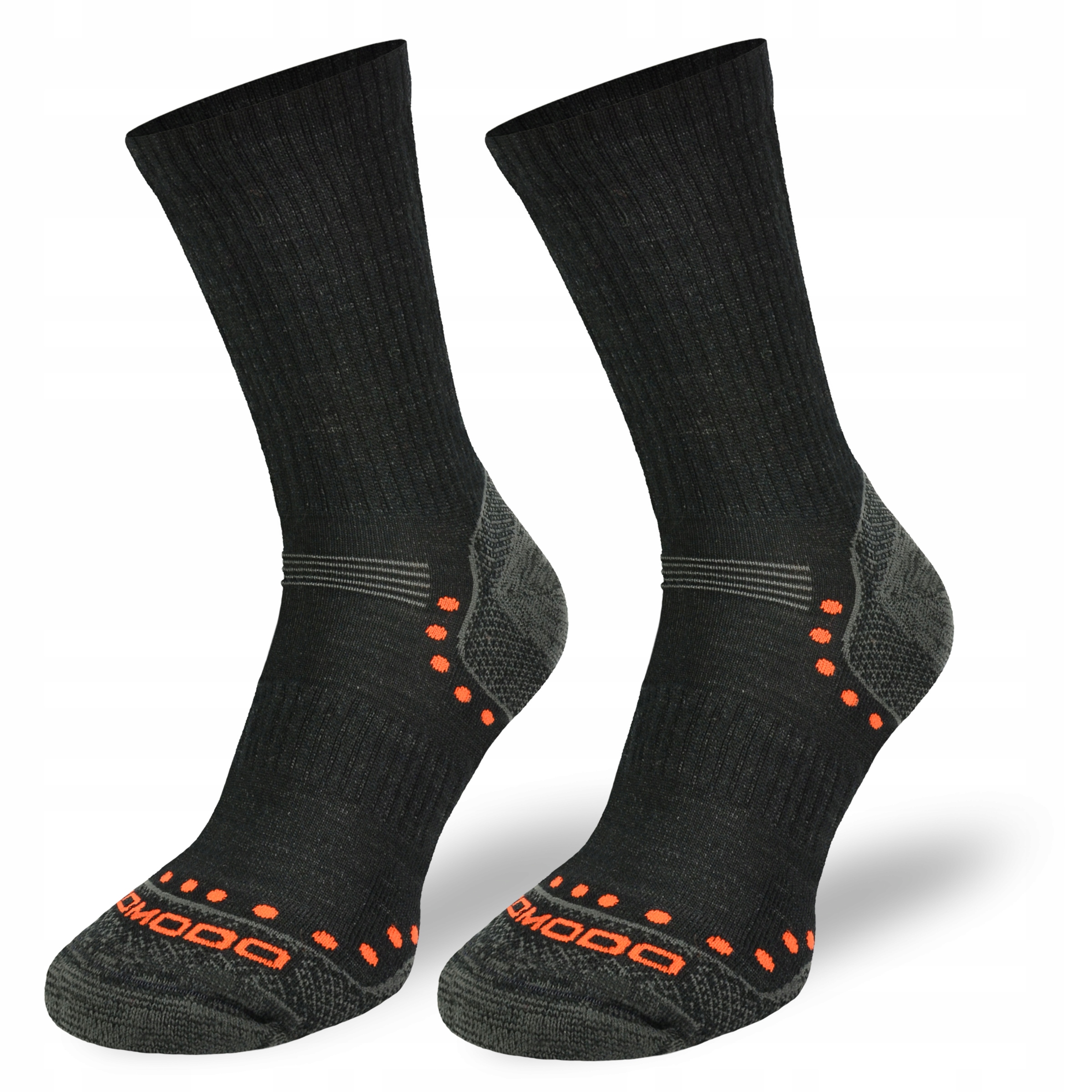 

Skarpety outdoorowe Stal czarne – merino, alpaca