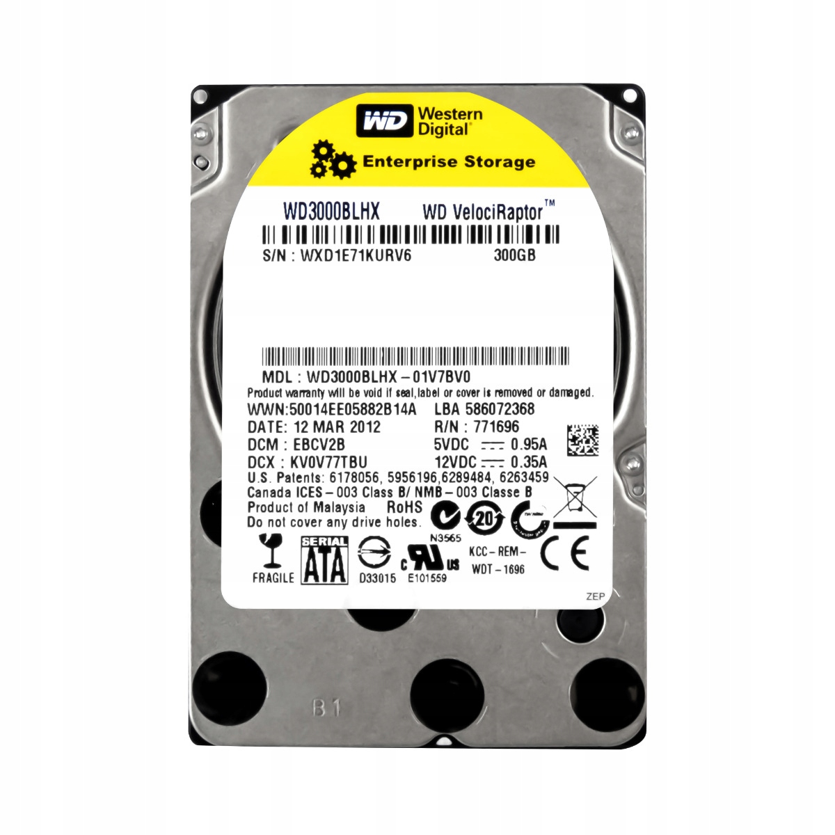 Wd VelociRaptor 300GB 10K 32MB Sata II 2.5'' WD3000BLHX