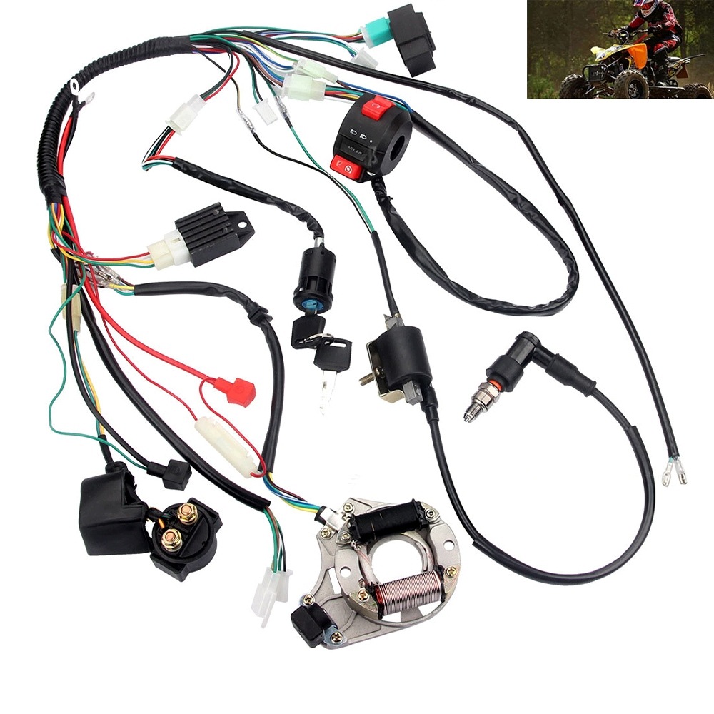 Kompletní Elektrická Instalace, Montáž Nosníku Čtyřkolky Atv 70 90 110 125 CM3